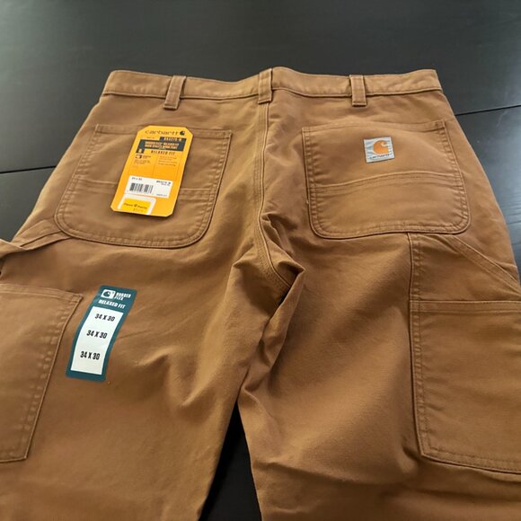 NEW Mens Carhartt BN3279-M Rugged Flex Relaxed Duck Utility Work Pants 34 X 30 - Picture 4 of 5